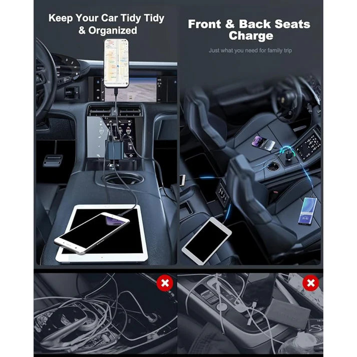 Fast Charge Retractable Car Charger